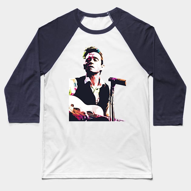 Johnny Cash Baseball T-Shirt by Creativedy Stuff